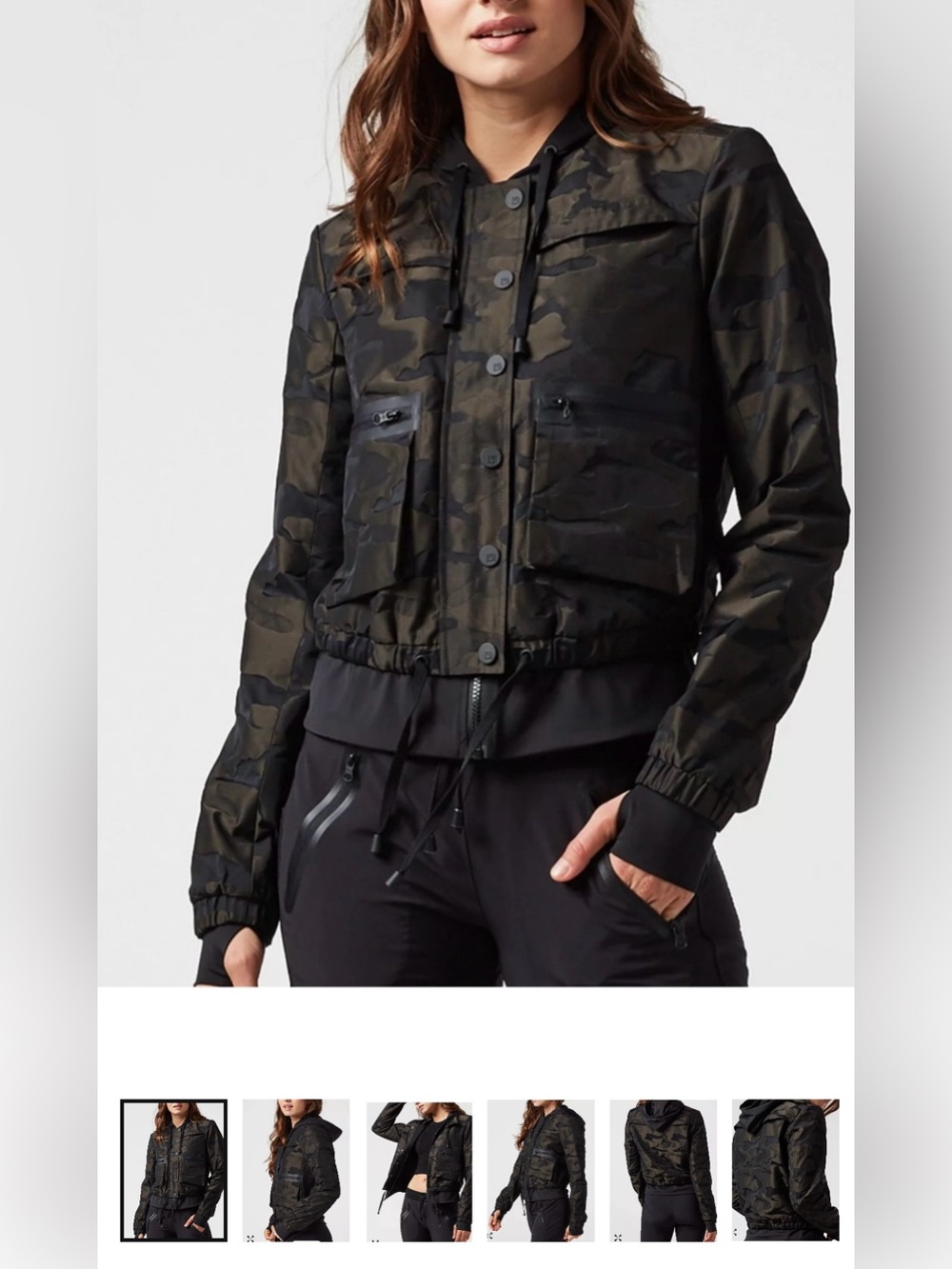 Blanc Noir Skyfall Aviator Jacket - Black/Olive Camo